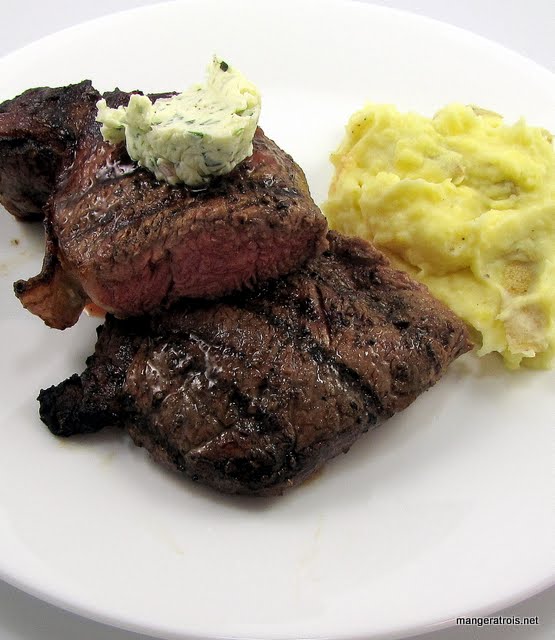 Steaks with butter