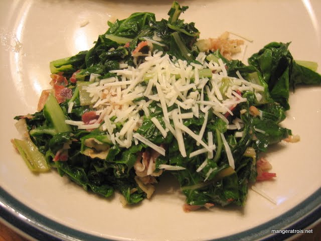 Sauteed Chard with Pancetta