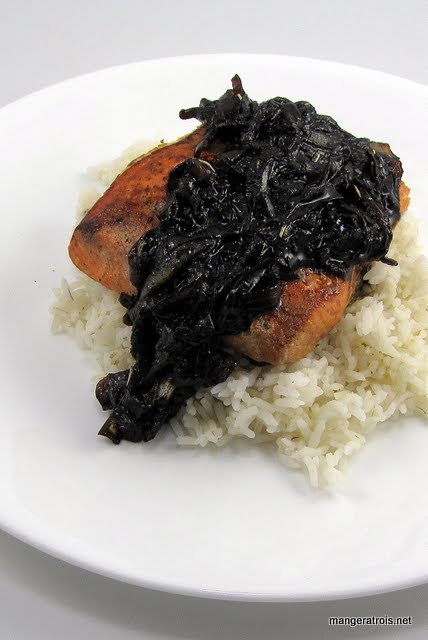 Salmon with Balsamic Onions