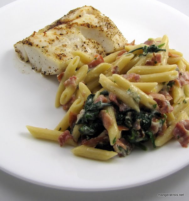 pasta with mascarpone and prosciutto