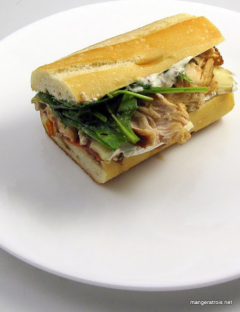 Chicken and Brie Sandwich with Roasted Cherry Tomatoes