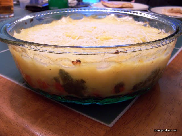 Polenta-Crowned Kale Casserole