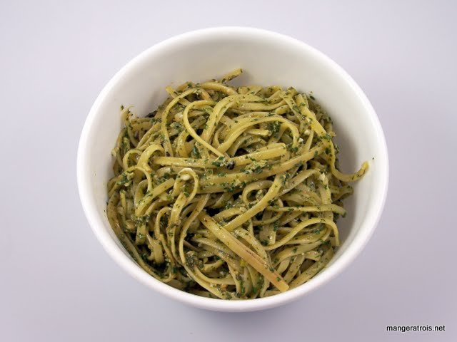 Egg Pesto Pasta