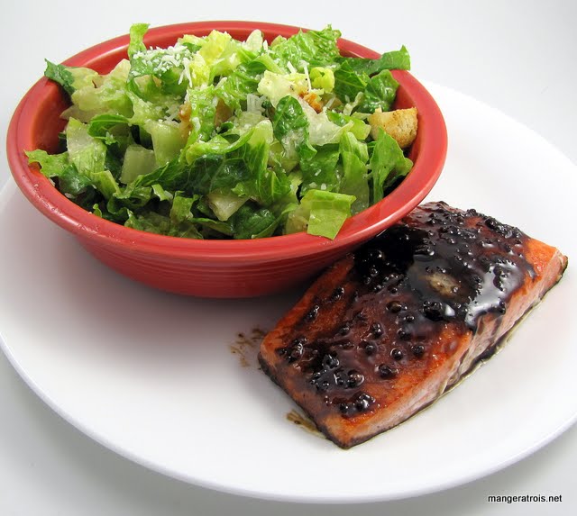 Pomegranate-Balsamic Glazed Salmon