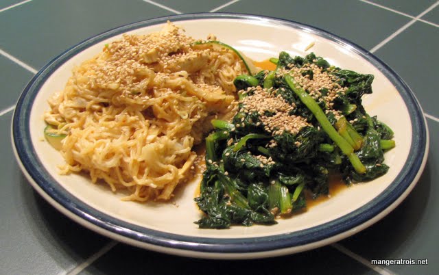 Soba with Chicken and Peanut Sauce