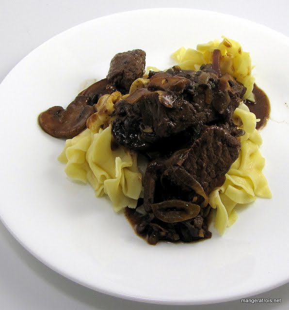 Steak Tips with Mushroom-Onion Gravy