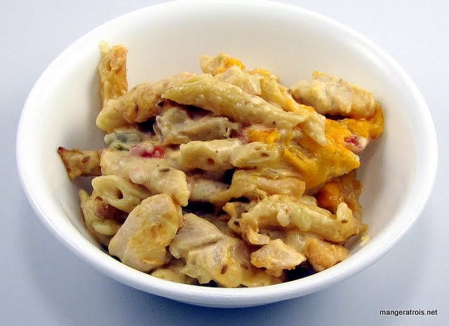 queso chicken pasta