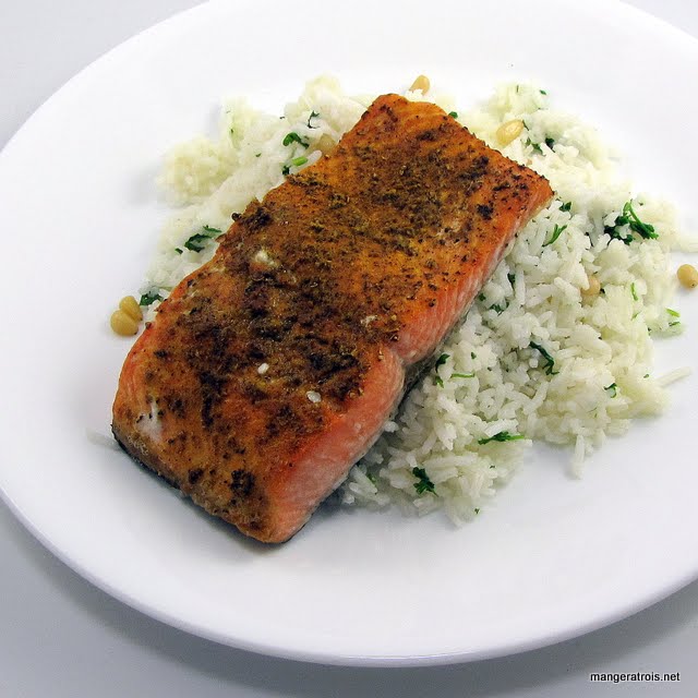 Indian Spiced Salmon with Basmati